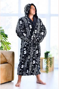 Чоловічий махровий халат великого розміру