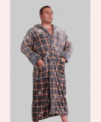 Мужской махровый халат из велсофта