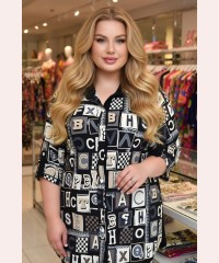 Модна жіноча сорочка великого розміру