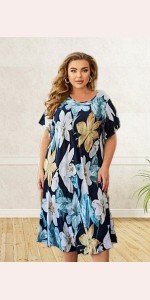 Летнее платье большого размера