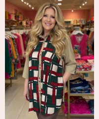 Жіноча вільна туніка велика