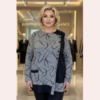 Женская тёплая туника больших размеров