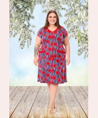 Трикотажний халат великих розмірів