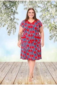 Трикотажний халат великих розмірів