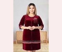Велюровий халат 52-54-56