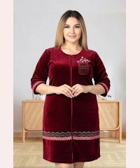 Велюровий халат 52-54-56