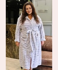 Зимовий жіночий халат великий