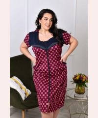 Халат летний большой со стразами