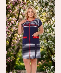 Жіночий халат для літа в смужку