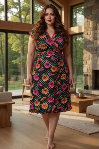 Женский летний халат на запах