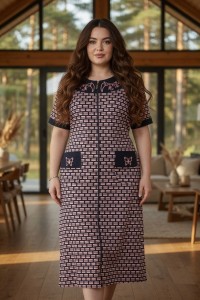 Літній халат на змійці