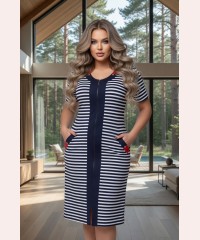 Літній халат з коротким рукавом