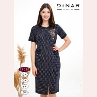 Літній халат в горошок 50-58