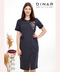 Літній халат в горошок 50-58