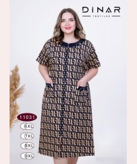 Літній халат великих розмірів на блискавки