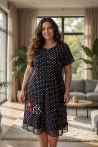 Женский летний халат с кружевом