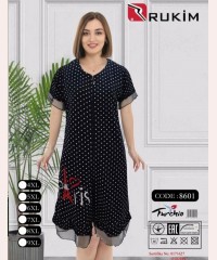 Жіночий літній халат з мереживом