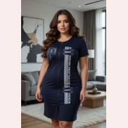 Женский летний халат со стразами