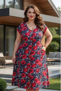 Легкий женский халат большого размера