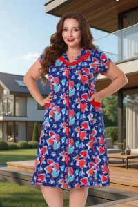 Летний женский халат "Мария"