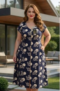 Літній халат дуже великих розмірів