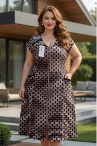 Літній великий жіночий халат