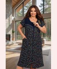 Модний жіночий літній халат на замку