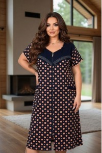 Модный женский трикотажный халат