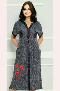 Гарний літній халат на ґудзиках