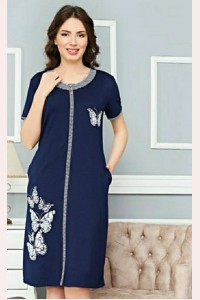 Літній халат жіночий на блискавці