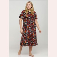 Жіночий халат на блискавці для літа