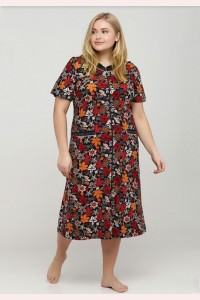 Жіночий халат на блискавці для літа