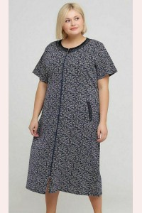 Жіночий літній халат в квіточку