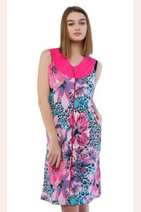 Женский трикотажный цветной халат