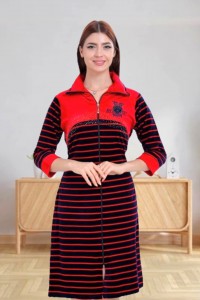 Великий велюровий халат зі стразами