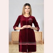 Велюровий халат 52-54-56