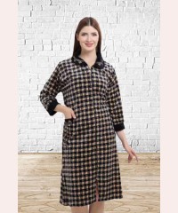 Велюровый халат большой с узором