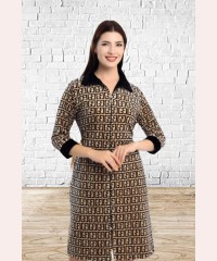 Жіночий халат велюровий великі розміри