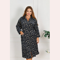 Женский велюровый халат больших размеров