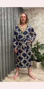 Мужской красивый махровый халат Мужской красивый махровый халат