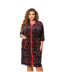 Жіночий велюровий халат для дому