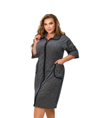 Халат жіночий на блискавці велюр