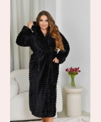 Тёплый женский халат большого размера