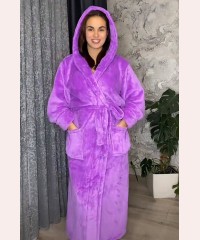 Жіночий махровий халат великого розміру