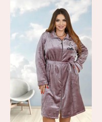 Женский большой махровый на молнии