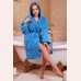 Короткий махровий халат з капюшоном Туреччина