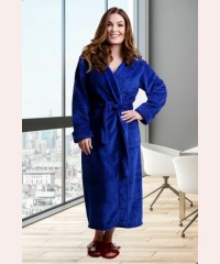 Жіночий плюшевий довгий халат
