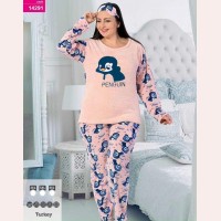 Пижама женская махра флис больших