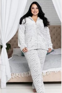 Жіноча зимова махрова піжама