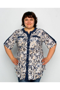 Рубашка-блуза большого размера